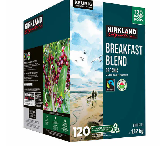 Kirkland Breakfast Blend K Cups 120ct