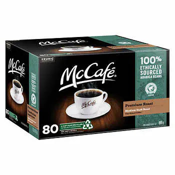 McCafe Premium Roast Medium Dark Roast K-cups 80ct 860g