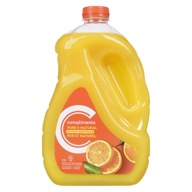 Compliments Orange Juice No Pulp 2.5L