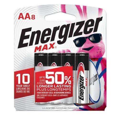 Energizer Max AA Batteries 8ct