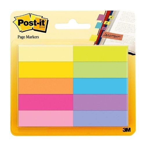 Post-it Page Markers .5"x1.75" 10 pk