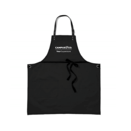 Black Apron with Campus&Co. Embroidered Logo