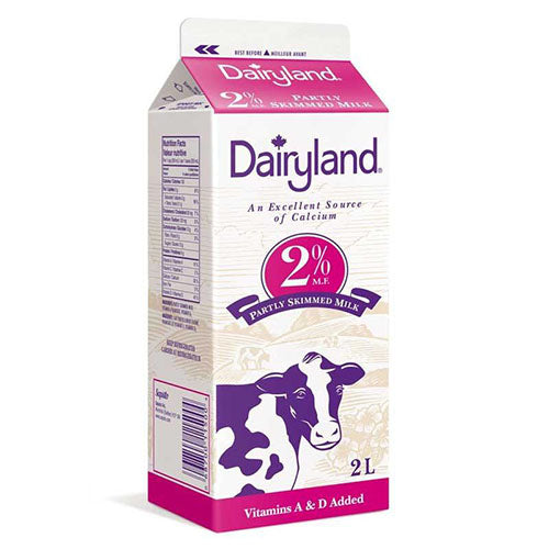Dairyland 2% White Milk Plastic Jug 2L