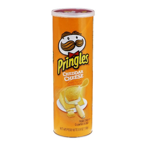 Kellogg Pringles Crisps Cheddar Cheese Can Crisps 156 g