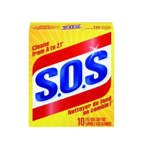 SOS Steel Wool Pads 10ct
