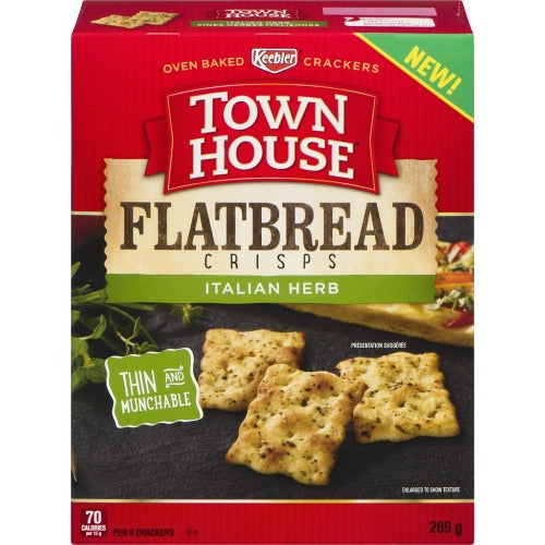 Town House Italian Herb Flatbread Crackers Canadian