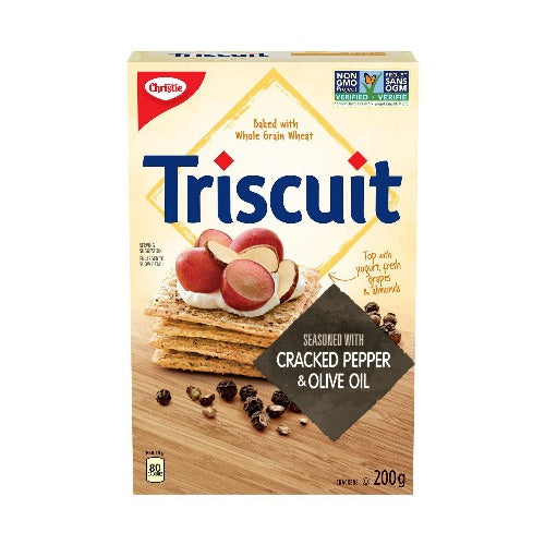 Christie Triscuit Cracked Pepper Olive Oil Crackers 200 g