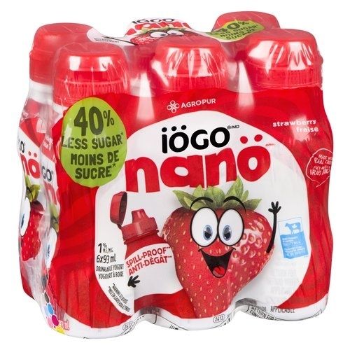 IOGO Nano Drinkables 6pk  Strawberry Flavour