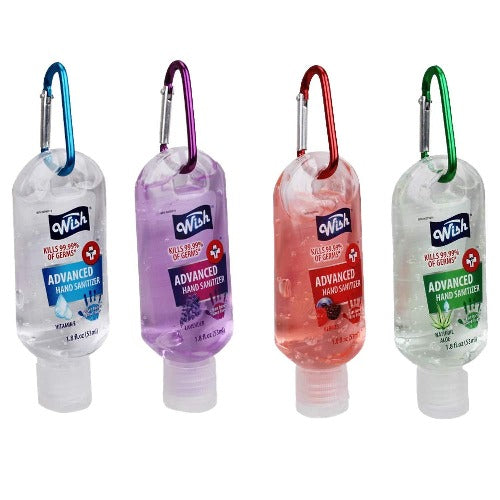 Wish Advanced Hand Sanitizer With Carabiner Clip 53ml