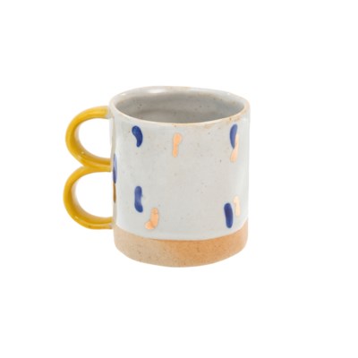 Abstract Stoneware Kids Mini Mug
