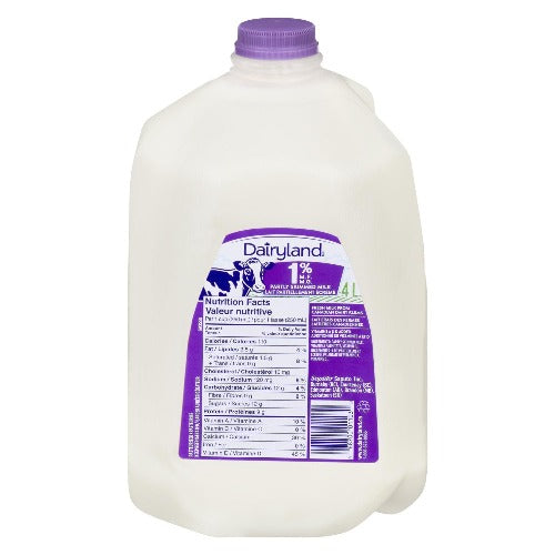Dairyland 1% White Milk 4L