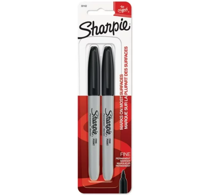 Sharpie Black Permanent Marker 2pk