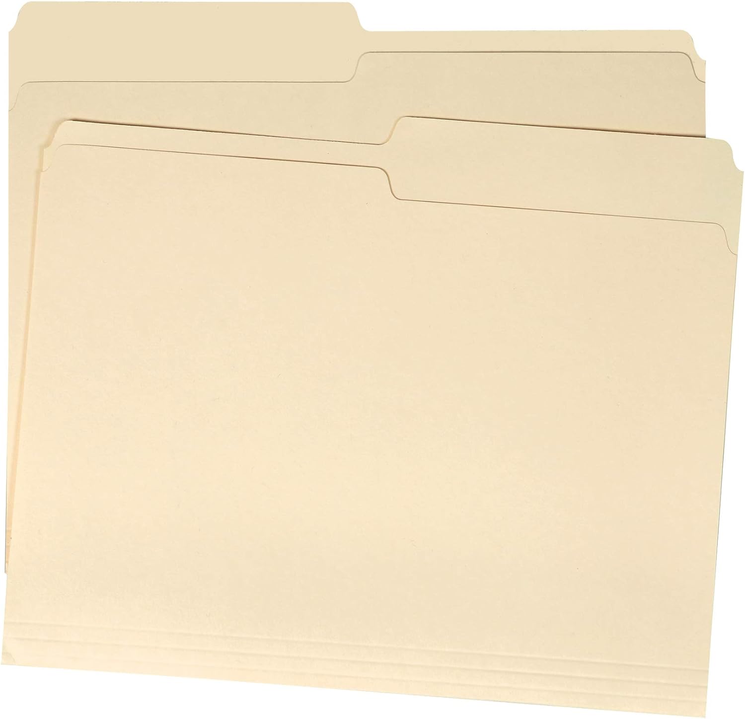 Letter Size 1/2 Cut Manila File Folders 8ct