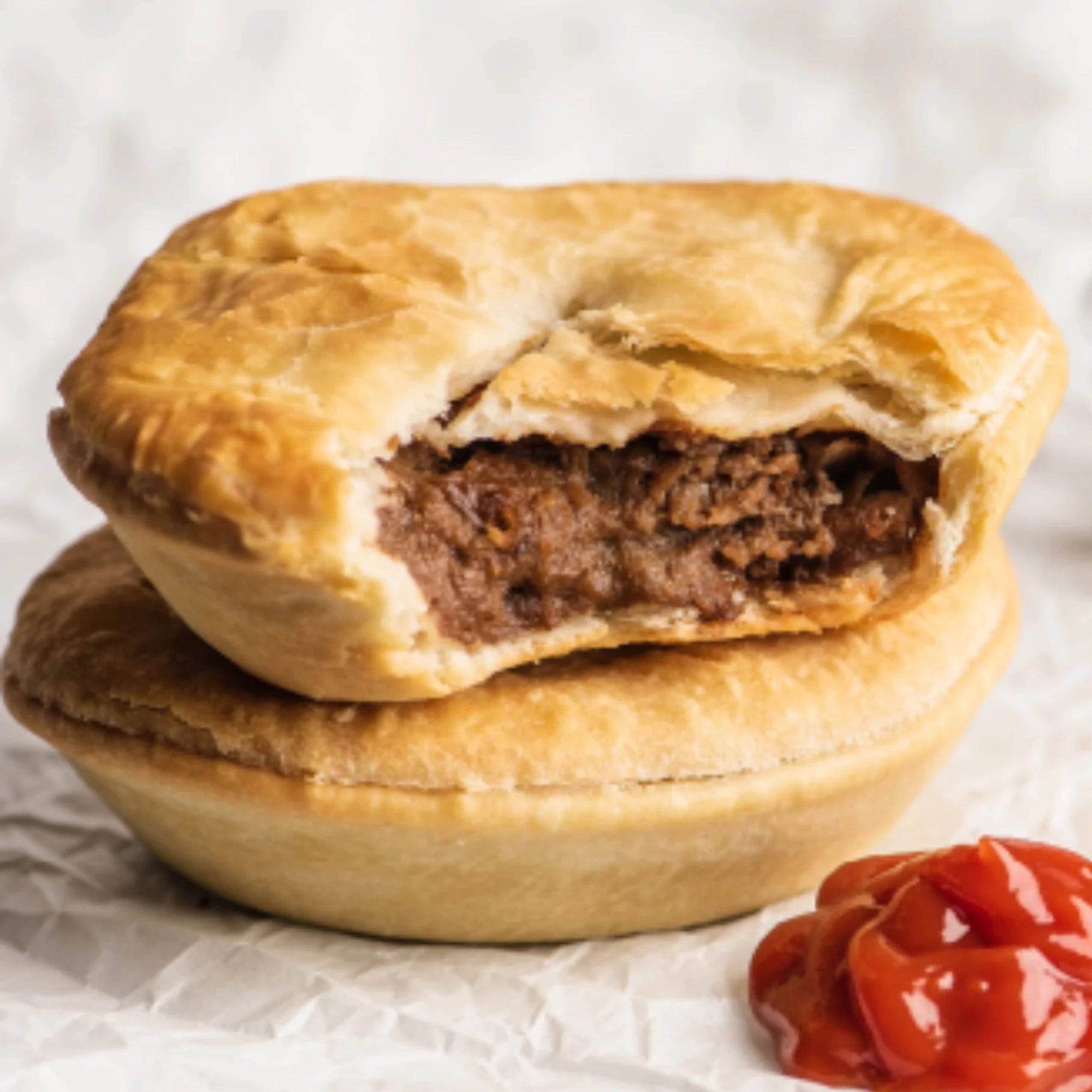 10 Steak, Cheese and Bacon Aussie Pies