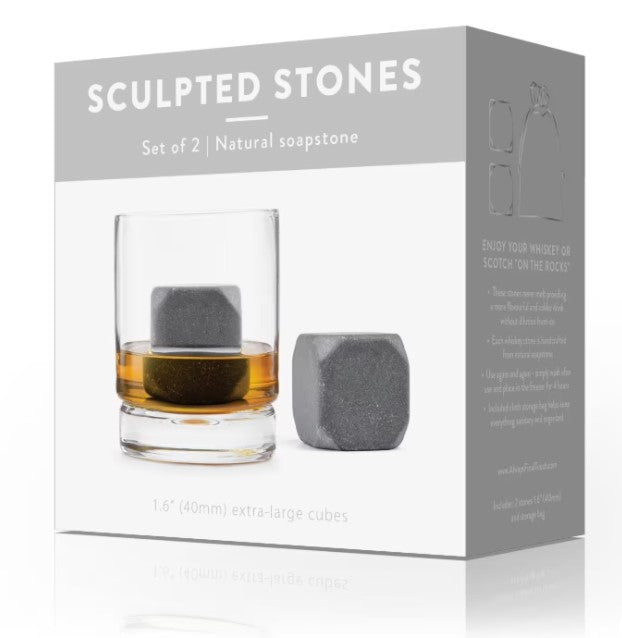 Sculpted Stones Set of 2