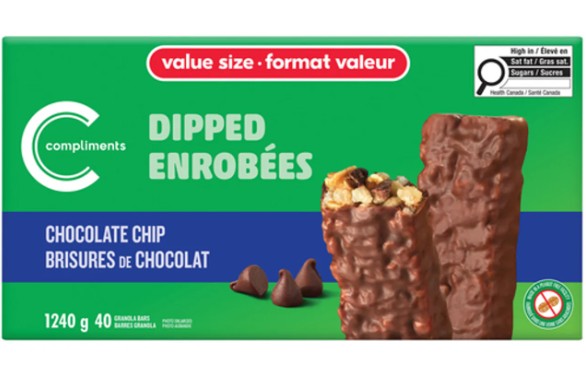 Compliments Granola Dipped Chocolate Chip Value Size Bars 40 x 31 g