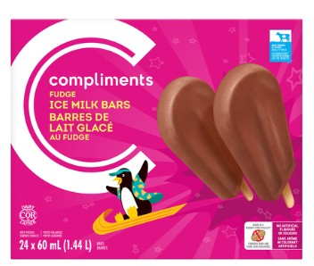 Compliments Fudge Ice Milk Bars