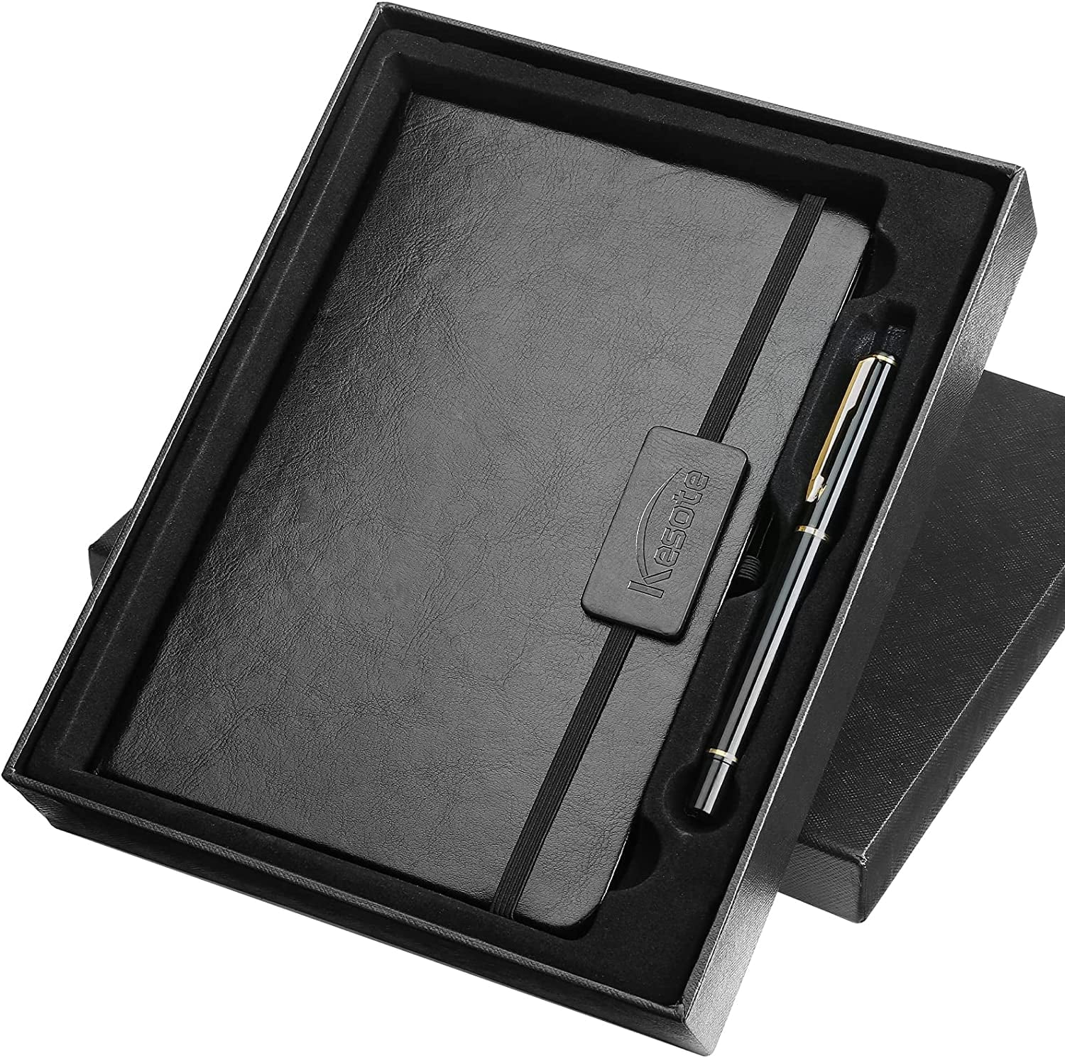 Kesote Black Hardcover Notebook & Pen Gift Box Set