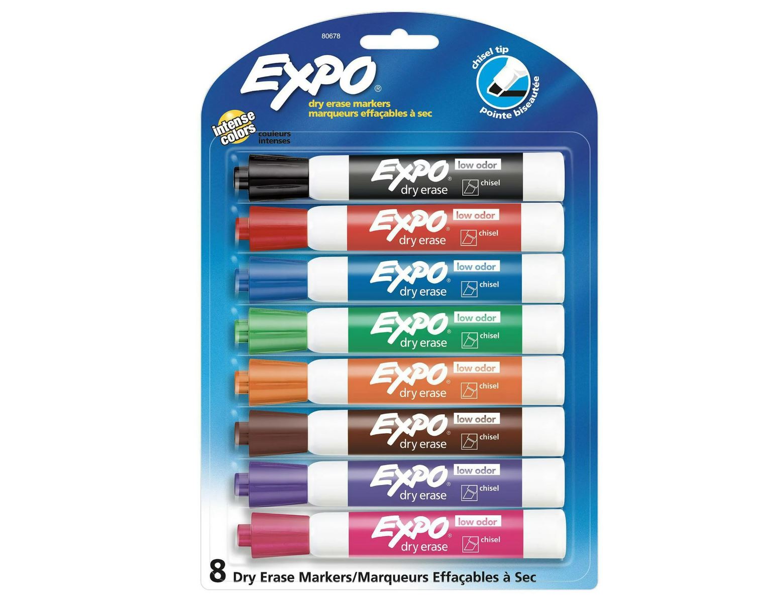 Expo Coloured Dry Eraser Markers 8pk