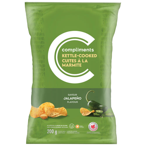 Compliments Kettle Jalapeño Potato Chips 200 g