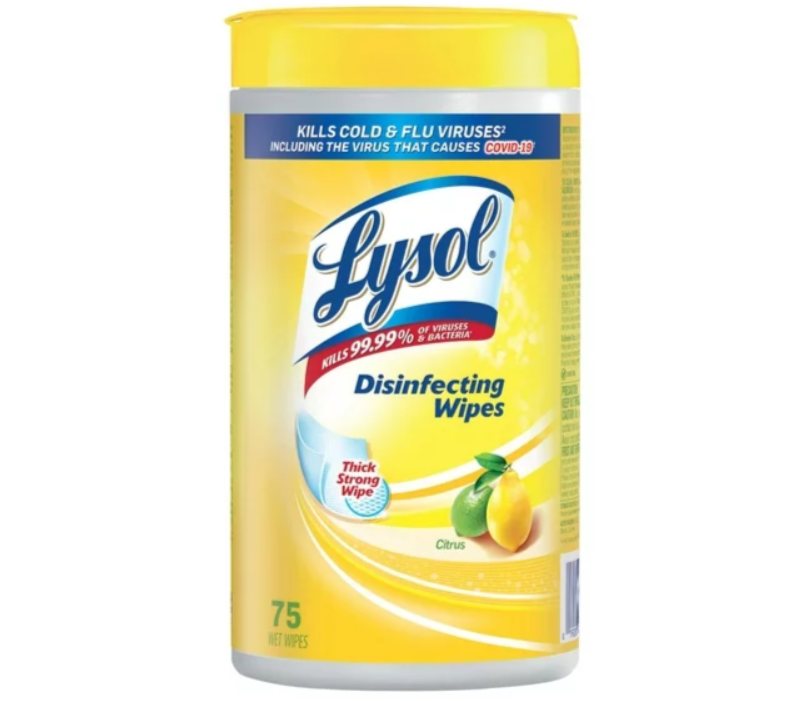 Lysol Citrus 3Pk Wipes 75 ea