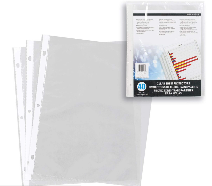 Merangue Sheet Protectors 40pk