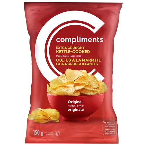Compliments Kettle Original Potato Chips 200 g