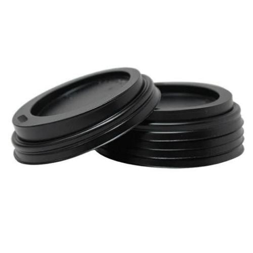 Plastic Black Dome Lid - 100/Pkg