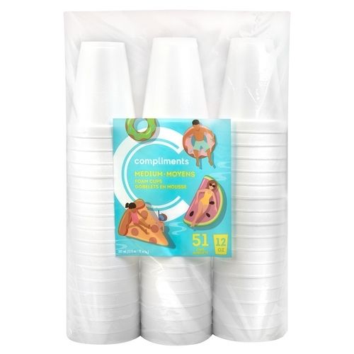 Compliments Medium Foam Cups 12 Ounce 51ct