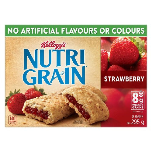 Kellogg's Nutrigrain Strawberry 8 Pack Cereal Bars 295 g