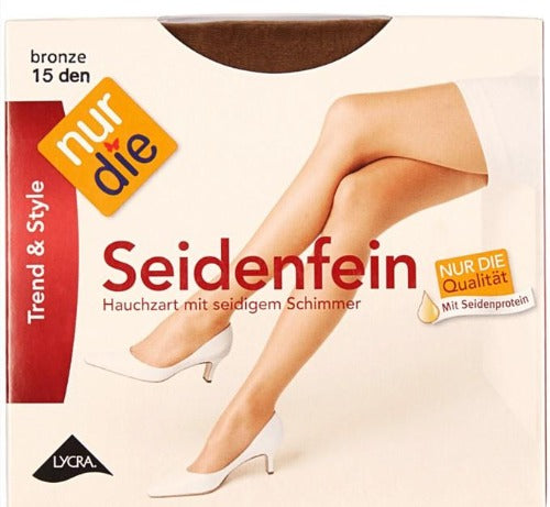 NurDie Nylons Bronze 15 Den Small