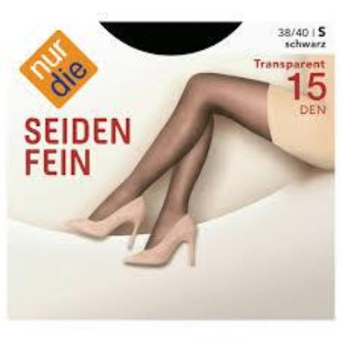 NurDie Nylons Black  15 Den Small