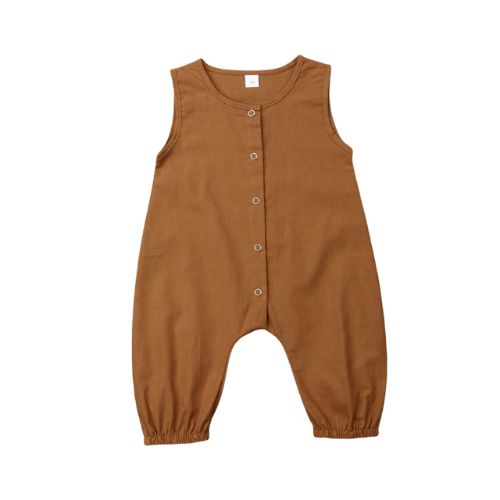 Linen Romper/Copper