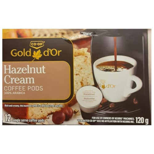 Coop Gold Hazelnut Cream Coffee Pods 12 ct