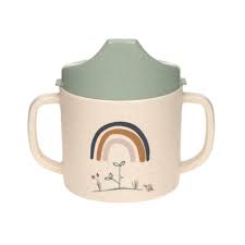 Lassig 4 Babies/Bamboo Sippy Cup/Garden Explorer/Rainbow