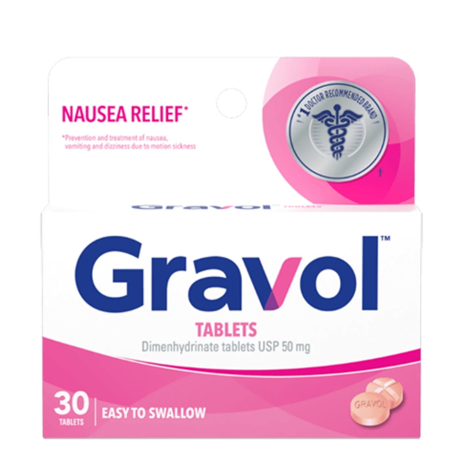 Gravol Easy Swallow Tablets 30ct